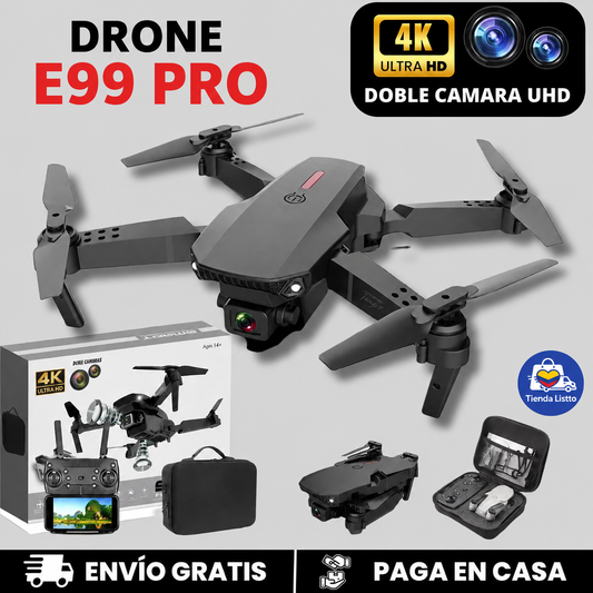 Drone E99 Pro Plegable + Batería Extra Incluida