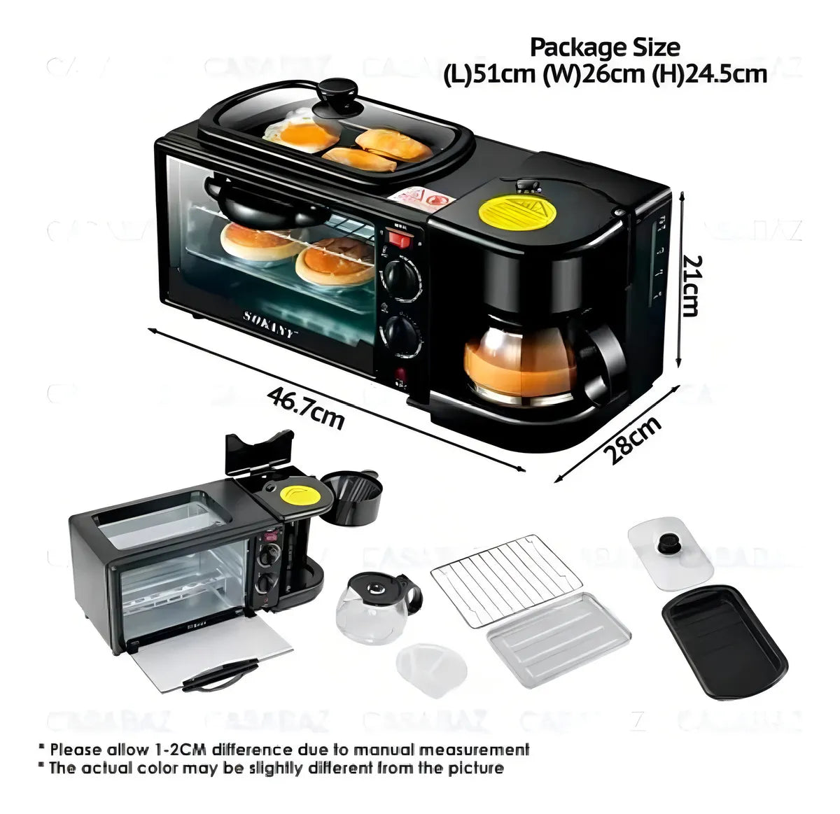HORNO MASTER BREAKFAST 3 EN 1