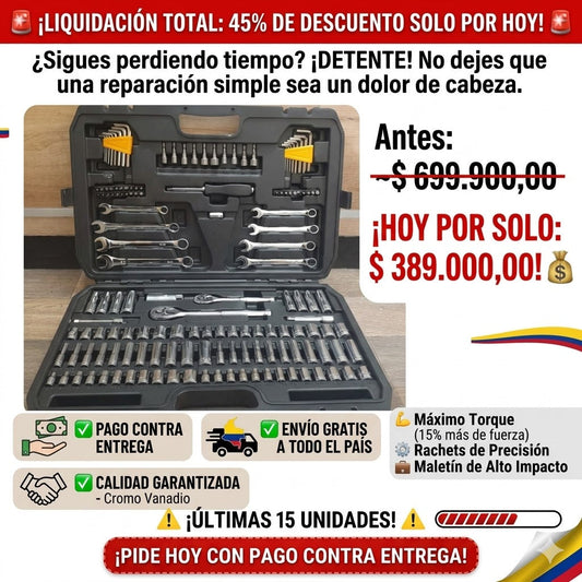 Juego De Llaves Mecánicas (145 Piezas)