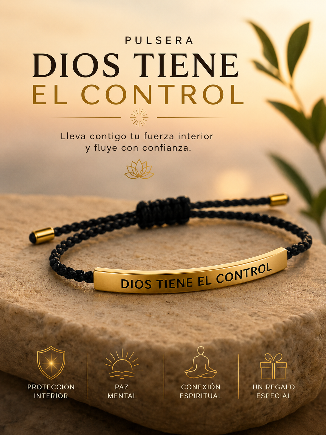 Pulsera de Protección “Dios Tiene el Control”